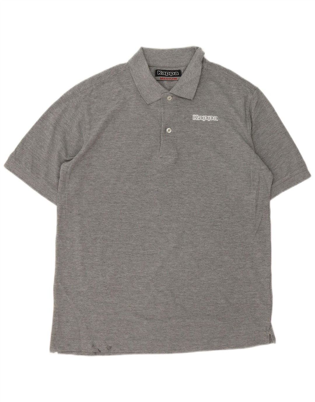 KAPPA Mens Polo Shirt Medium Grey Cotton