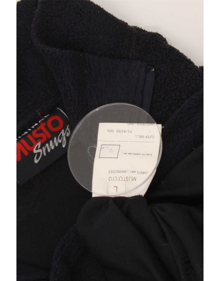Musto Ανδρικό φερμουάρ Fleece Jumper Μεγάλο Navy Blue Polyester