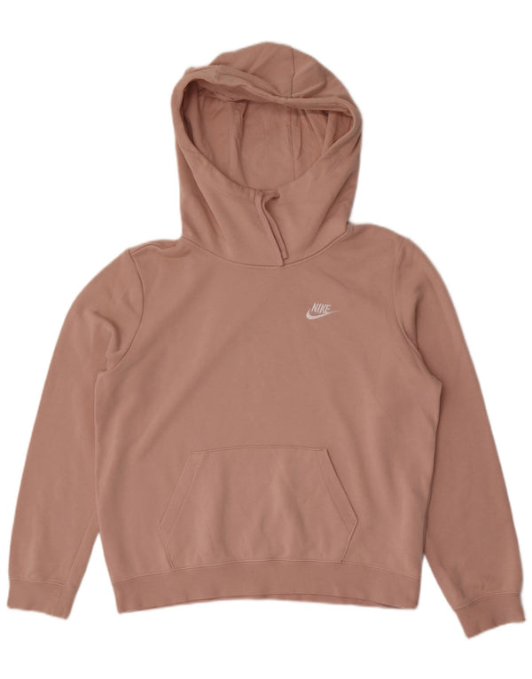 Nike γυναικείο φούτερ με κουκούλα UK 14 Μεσαίο ροζ βαμβακερό