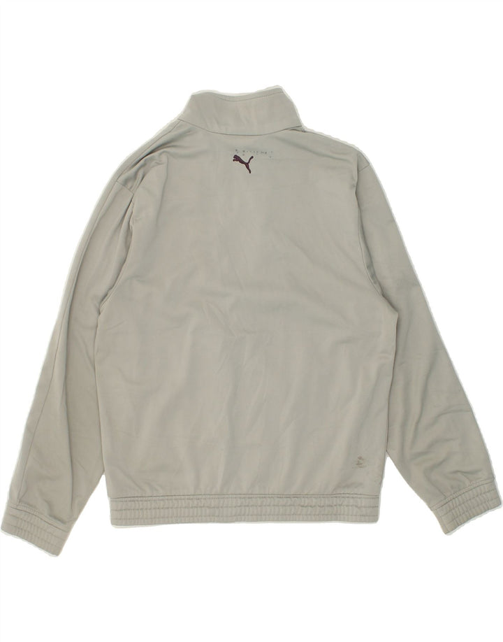 PUMA Boys Tracksuit Top Jacket 9-10 Years Grey Polyester | Vintage Puma | Thrift | Second-Hand Puma | Used Clothing | Messina Hembry 