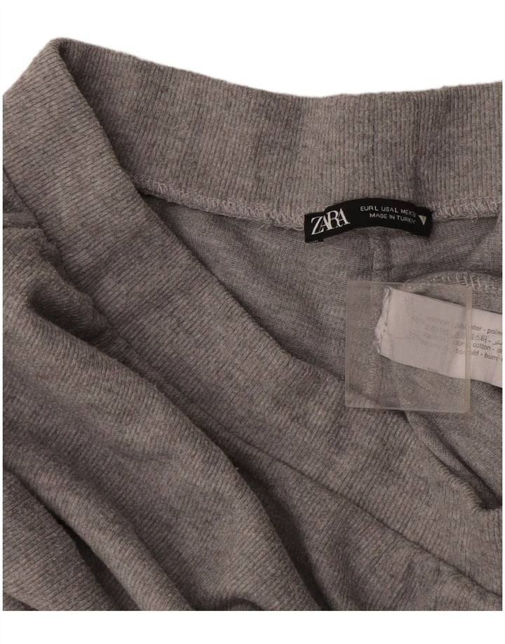Zara Γυναικεία φόρμα παντελόνι UK 14 Large Grey Polyester