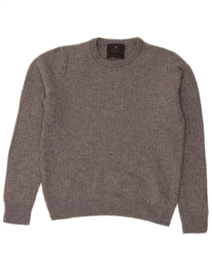 Marks & Spencer Γυναικείο πουλόβερ Crop Crew Neck Jumper UK 14 Medium Grey