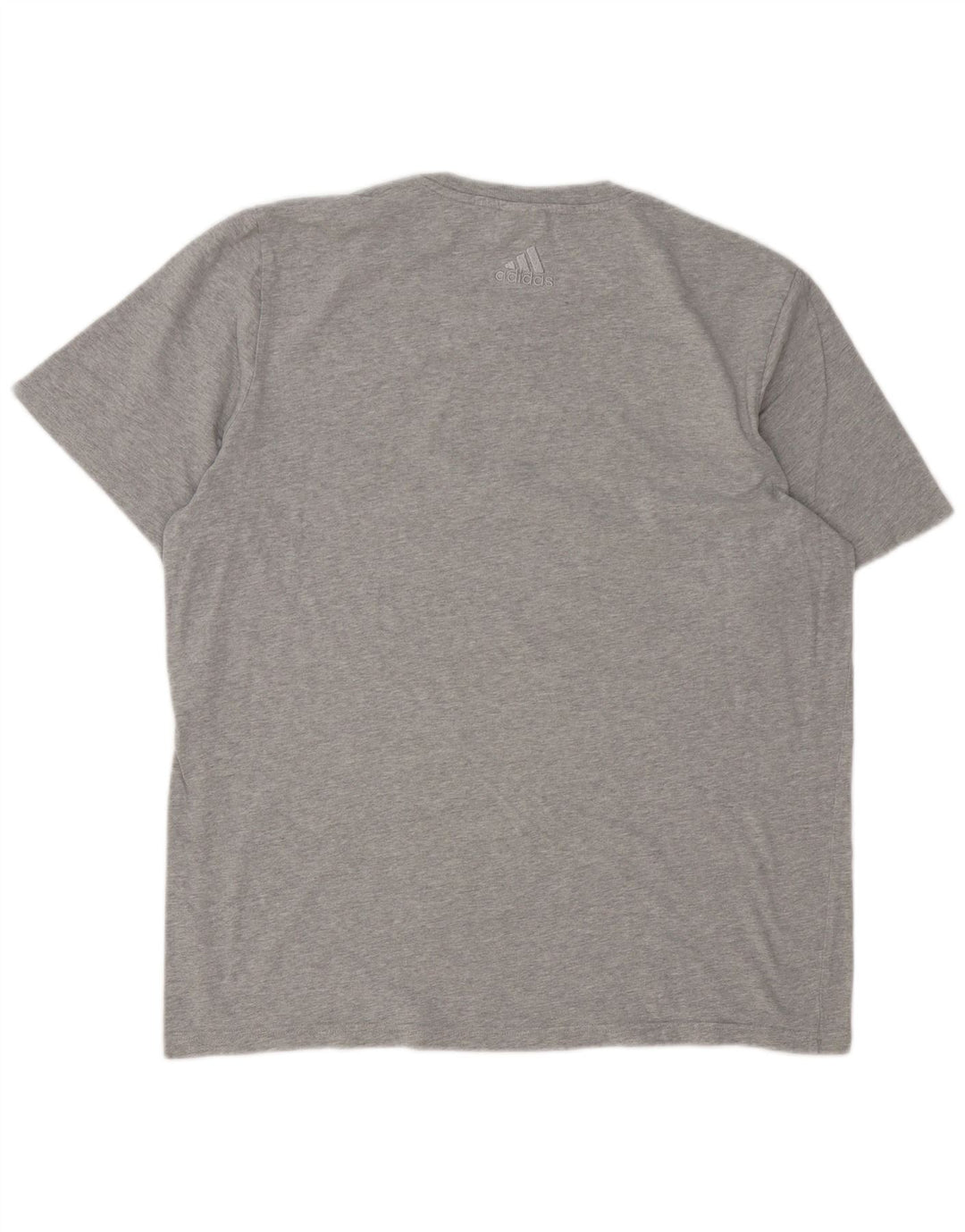 Ανδρικό γραφικό T-Shirt Adidas Top μεγάλο γκρι βαμβακερό