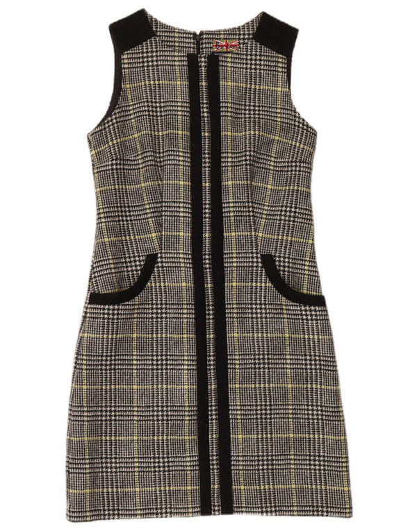 Γυναικείο αμάνικο φόρεμα Boden UK 8 Small Navy Blue Houndstooth μαλλί