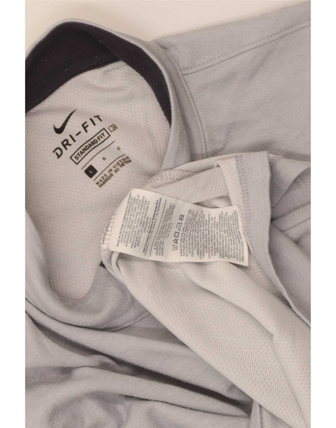 Ανδρική φόρμα Nike Dri Fit Standard πουλόβερ με φερμουάρ στο επάνω μέρος Large Grey