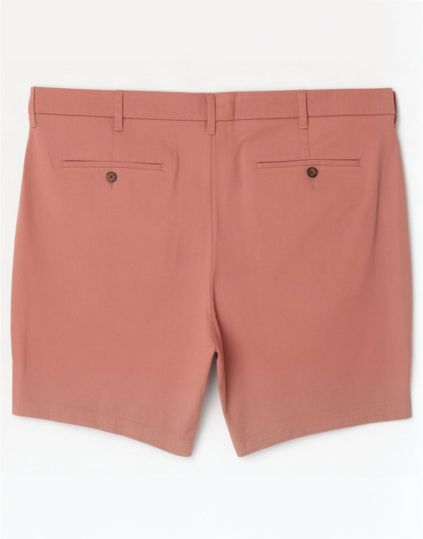 Ανδρικό σορτς Chino με κανονική εφαρμογή Marks & Spencer W40 XL Ροζ βαμβακερό
