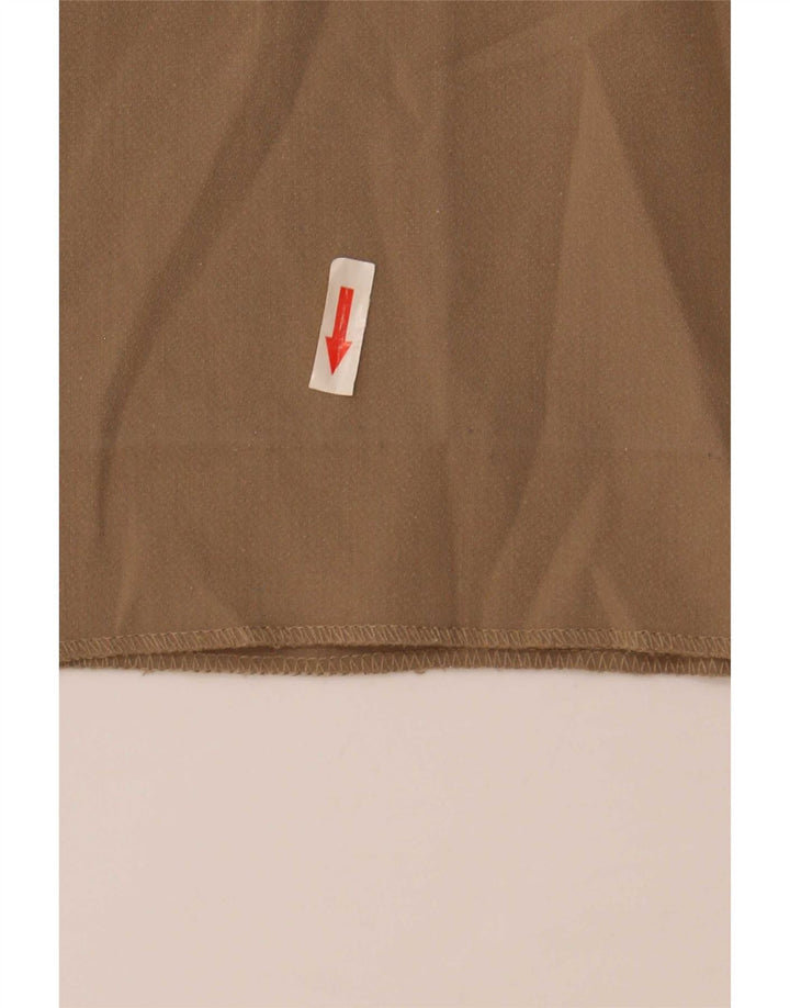Zara Γυναικείο παντελόνι με φαρδύ κομμένο πόδι Medium W29 L25 Beige