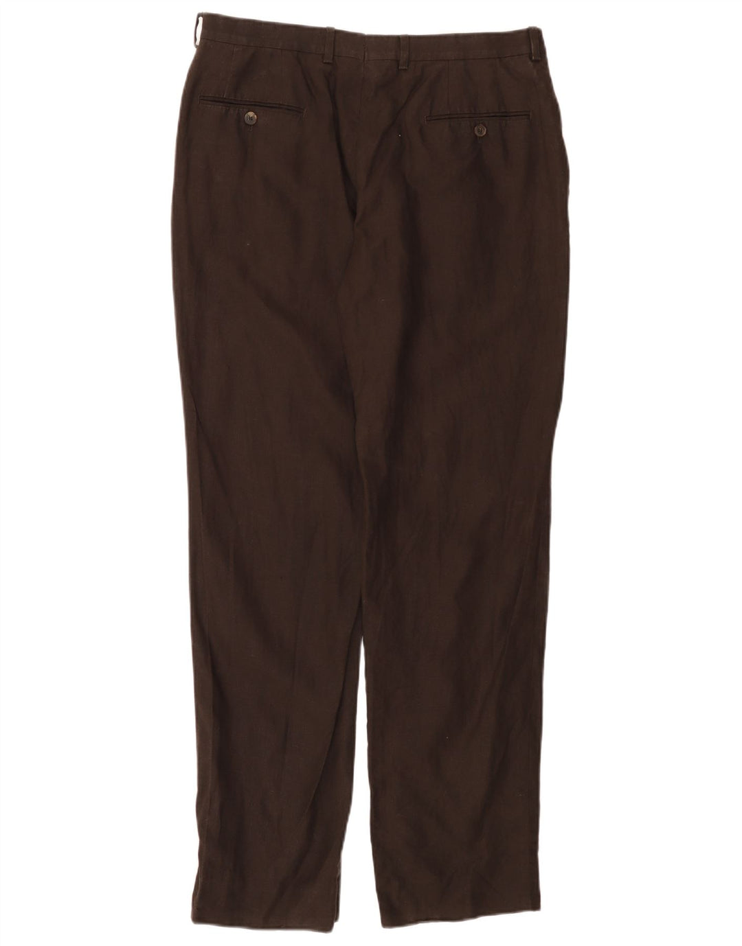 MASSIMO DUTTI Γυναικείο ίσιο παντελόνι Chino EU 44 μεγάλο W34 L30 καφέ