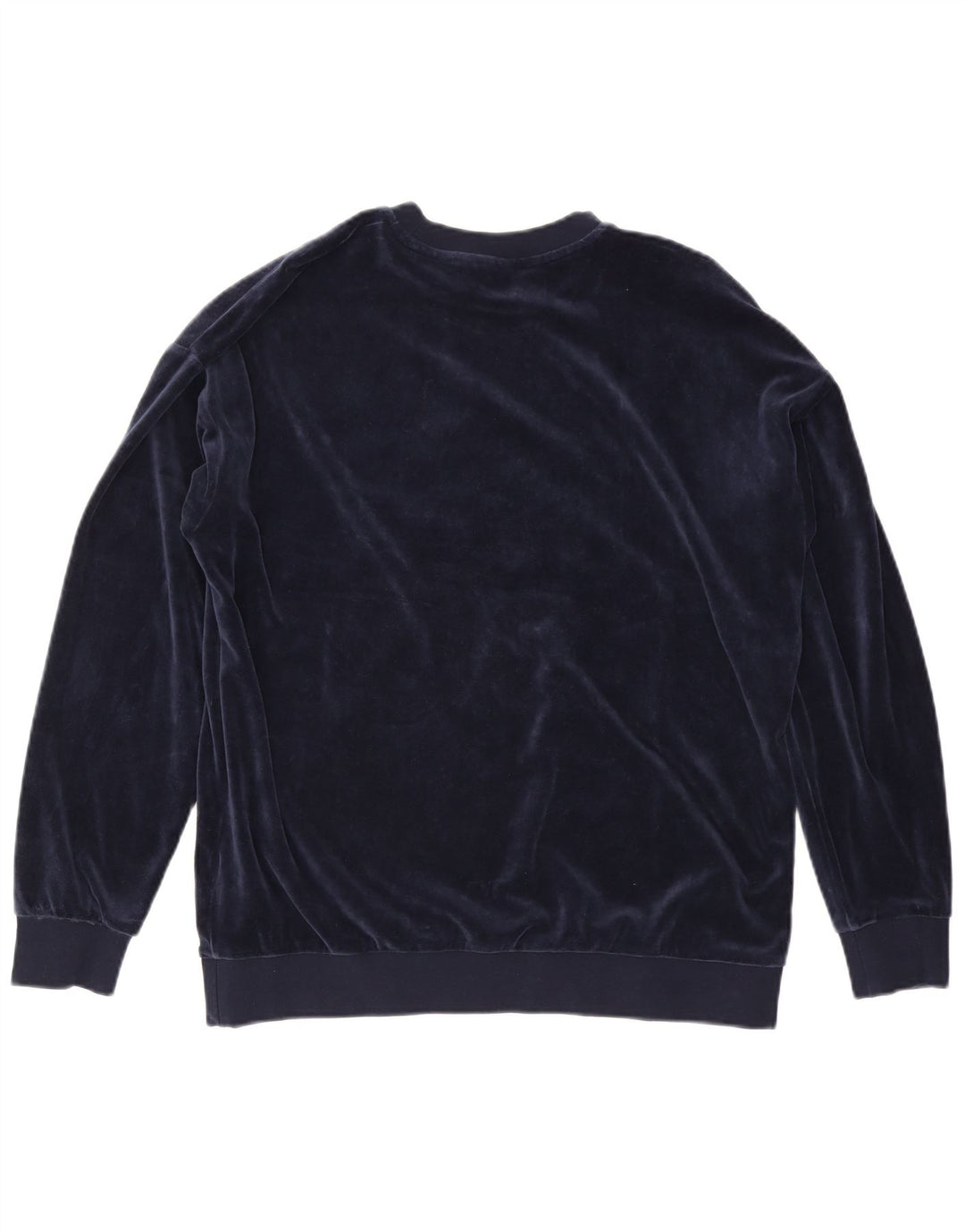 Γυναικείο γραφικό φούτερ ADIDAS μεγάλου μεγέθους Jumper UK 12 Medium Navy Blue