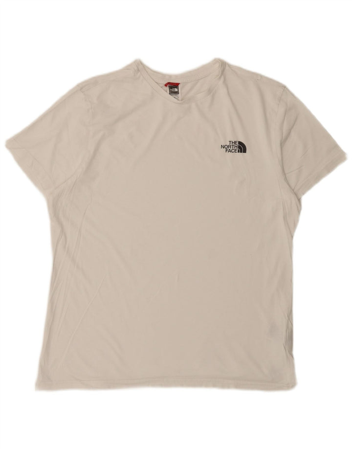 Ανδρικό T-Shirt North Face Top μεγάλο λευκό βαμβακερό