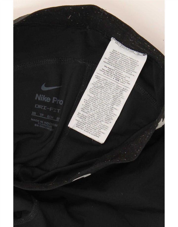 Γυναικεία γραφικά κολάν Nike Dri Fit UK 4 XS Μαύρο Πολυεστέρας