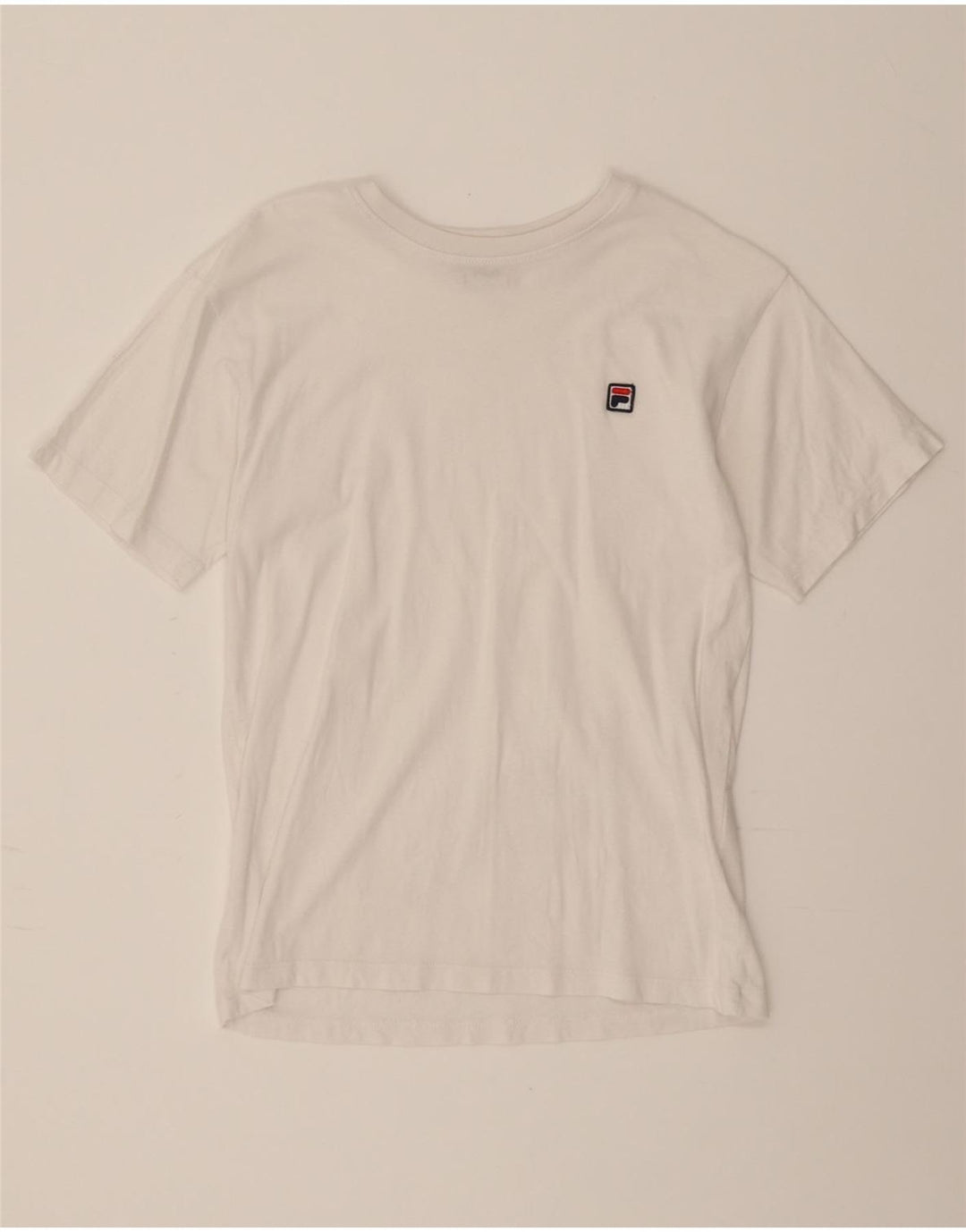 FILA  T-Shirt Top UK 10 Small White Cotton Vintage Fila and Second-Hand Fila from Messina Hembry 