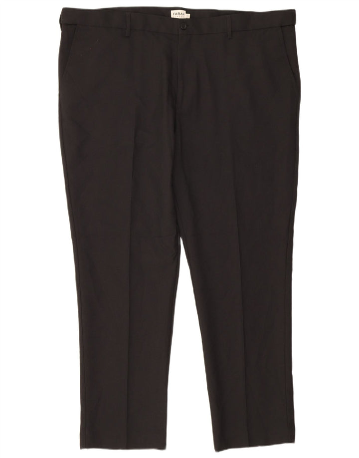 Farah Ανδρικό κλασικό λεπτό παντελόνι Chino W44 L29 Μαύρο πολυεστέρα
