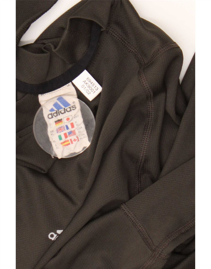 Adidas Ανδρικό μακρυμάνικο XL Χακί Πολυεστέρας