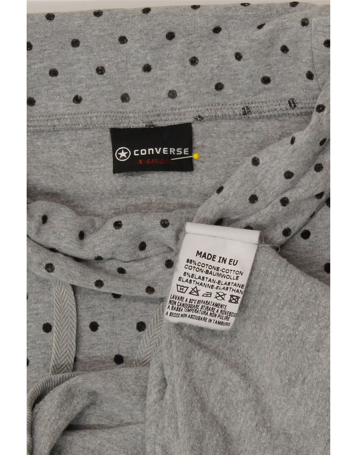 Γυναικείο φούτερ Converse Jumper UK 6 XS Γκρι βαμβακερό στίγμα
