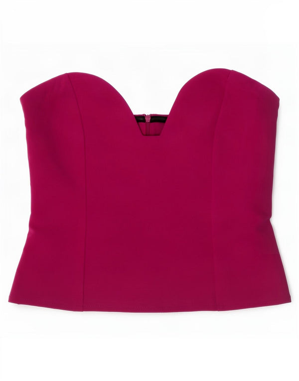 Zara Γυναικείο Στράπλες Τοπ UK 12 Medium Purple