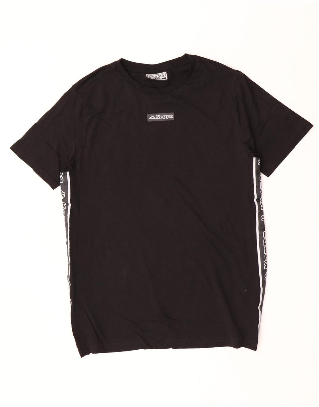 Ανδρικό γραφικό μπλουζάκι Kappa Top Medium Black Colourblock Βαμβακερό