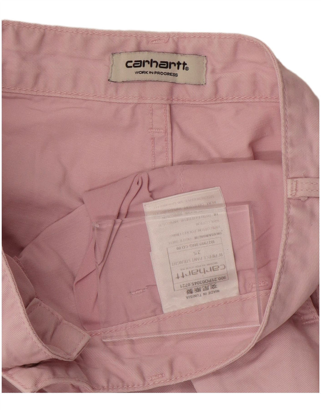 CARHARTT Γυναικείο ίσιο παντελόνι Cargo W25 L29 Ροζ βαμβακερό