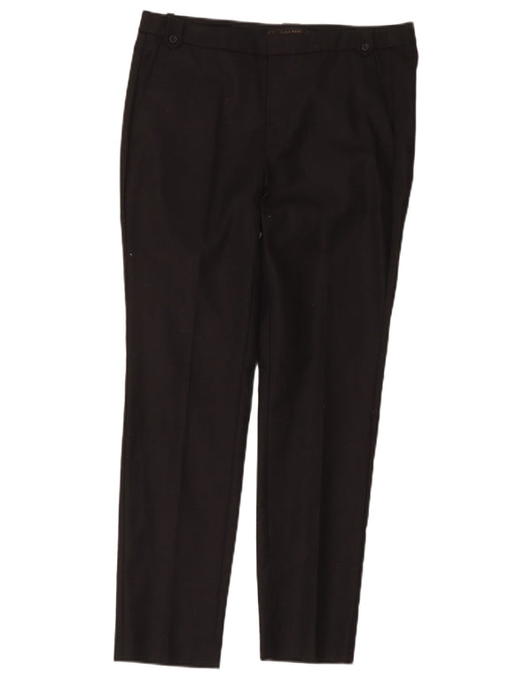 Zara Γυναικείο Slim παντελόνι Chino EU 38 Small W28 L26 Μαύρο βαμβακερό