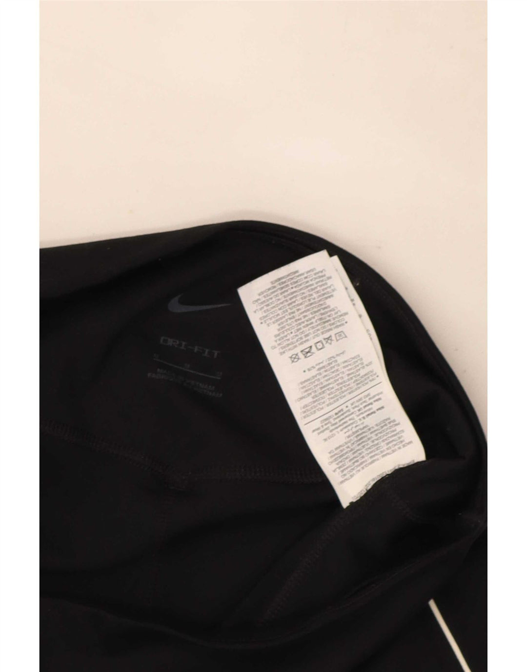 Γυναικεία Nike Dri Fit Graphic Crop leggings UK 12 Medium Black Polyester