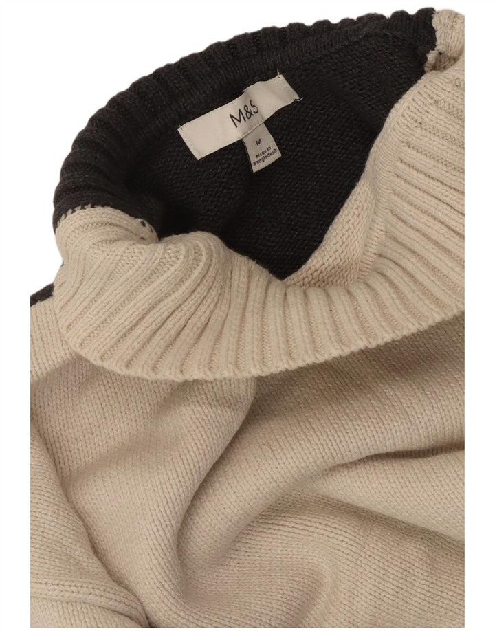 MARKS & SPENCER Γυναικείο πουλόβερ με λαιμό χελώνα UK 14 Μεσαίο λευκό