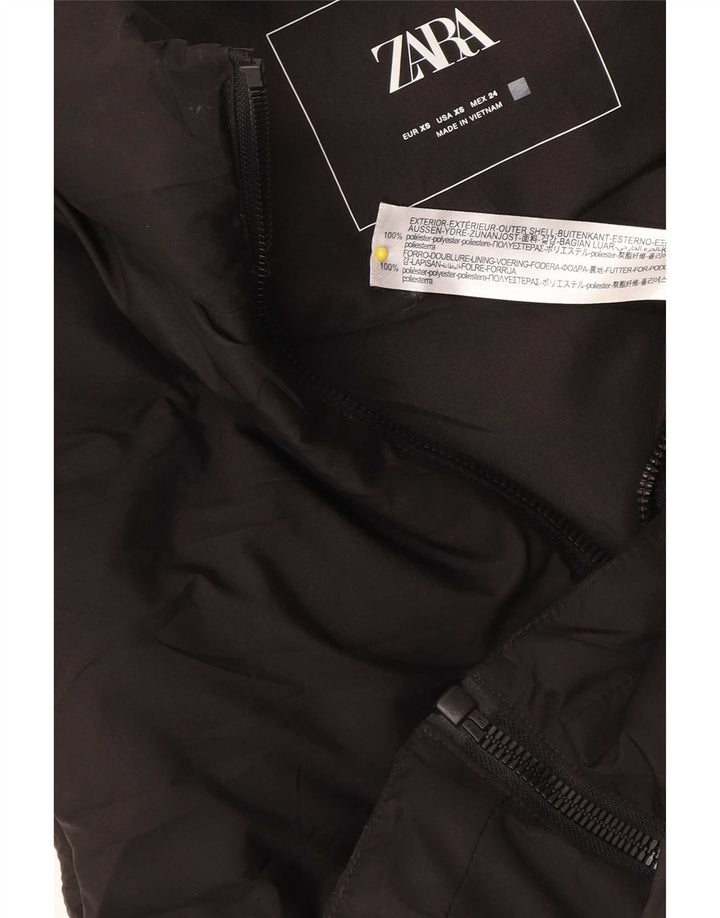Zara Γυναικείο Oversized Gilet UK 6 XS Μαύρο Πολυεστέρας