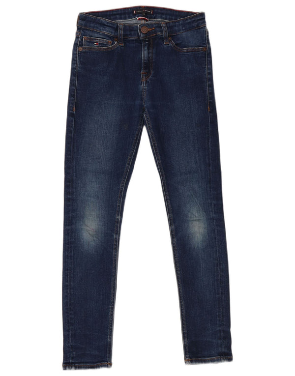 Tommy Hilfiger Boys Skinny Jeans 9-10 ετών W24 L25 Μπλε βαμβακερό