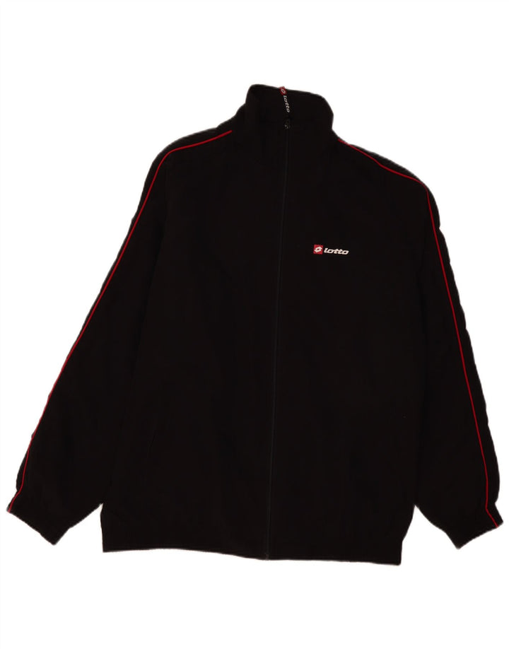 Ανδρική φόρμα Lotto Top Jacket XL Μαύρο πολυεστέρα