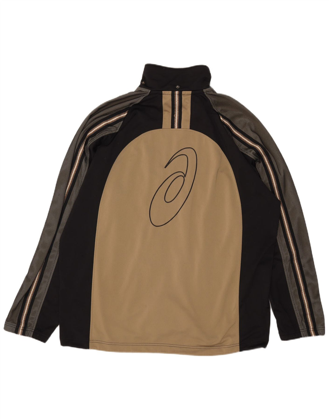 Ανδρική φόρμα γυμναστικής γραφική Asics Top Jacket 2XL Beige Colourblock