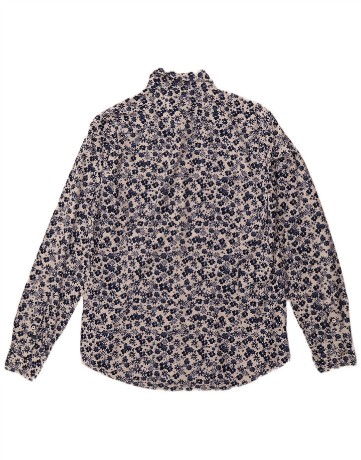 Ανδρικό πουκάμισο Massimo Dutti Μεγάλο Navy Blue Floral