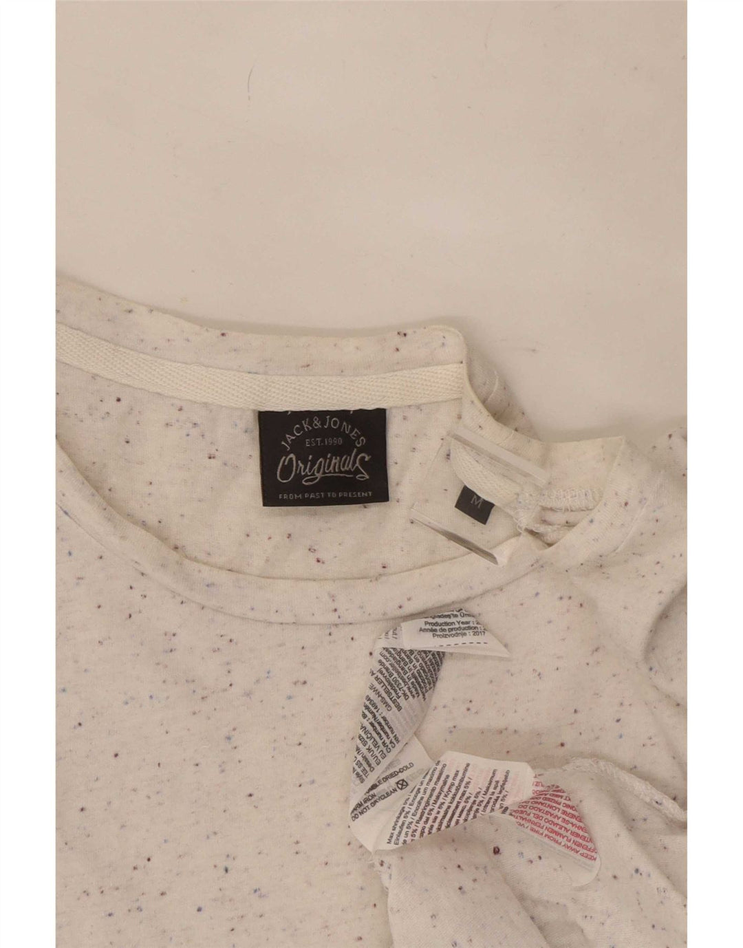 Jack & Jones Ανδρικό T-Shirt Μπλουζάκι από μεσαίο λευκό βαμβάκι
