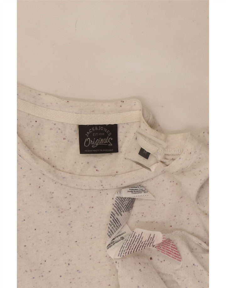 Jack & Jones Ανδρικό T-Shirt Μπλουζάκι από μεσαίο λευκό βαμβάκι