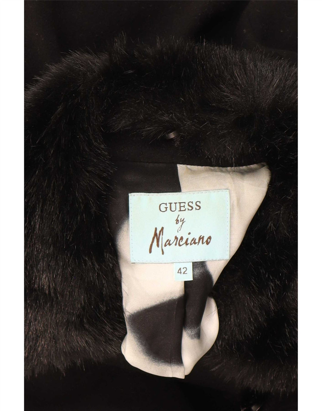 Guess By Marciano Γυναικείο παλτό με διπλό στήθος IT 42 μεσαίο μαύρο μαλλί