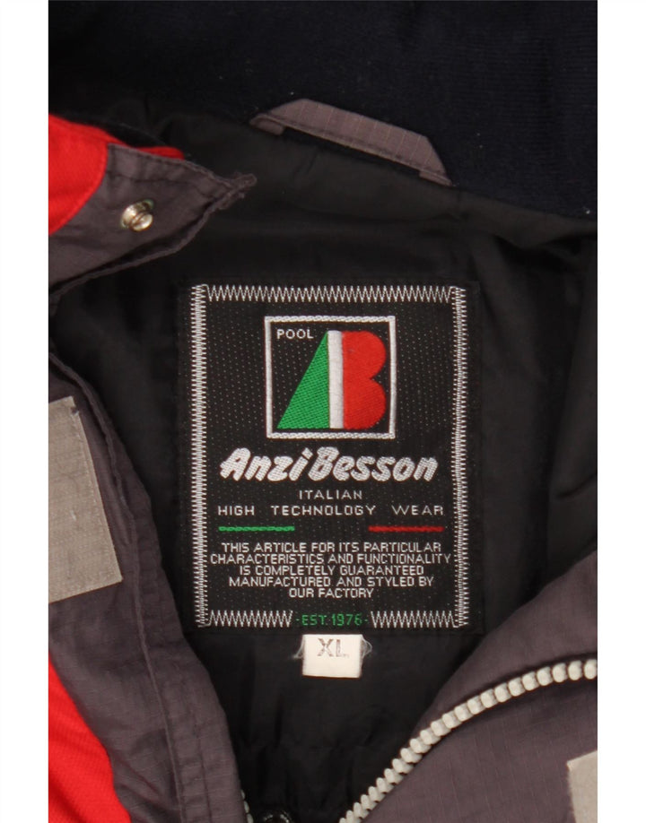 Ανδρικό μπουφάν Anzi Besson Windbreaker UK 42 XL πολύχρωμο μπλοκ χρώματος