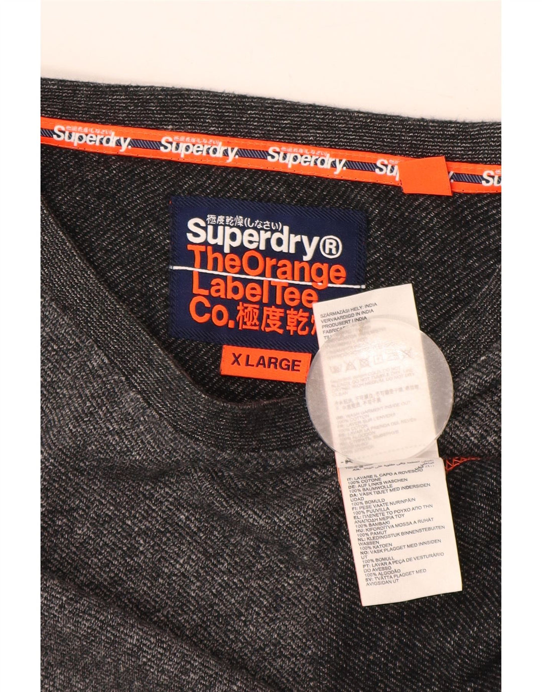 Ανδρικό μπλουζάκι Superdry, μακρυμάνικο XL, βαμβακερό γκρι