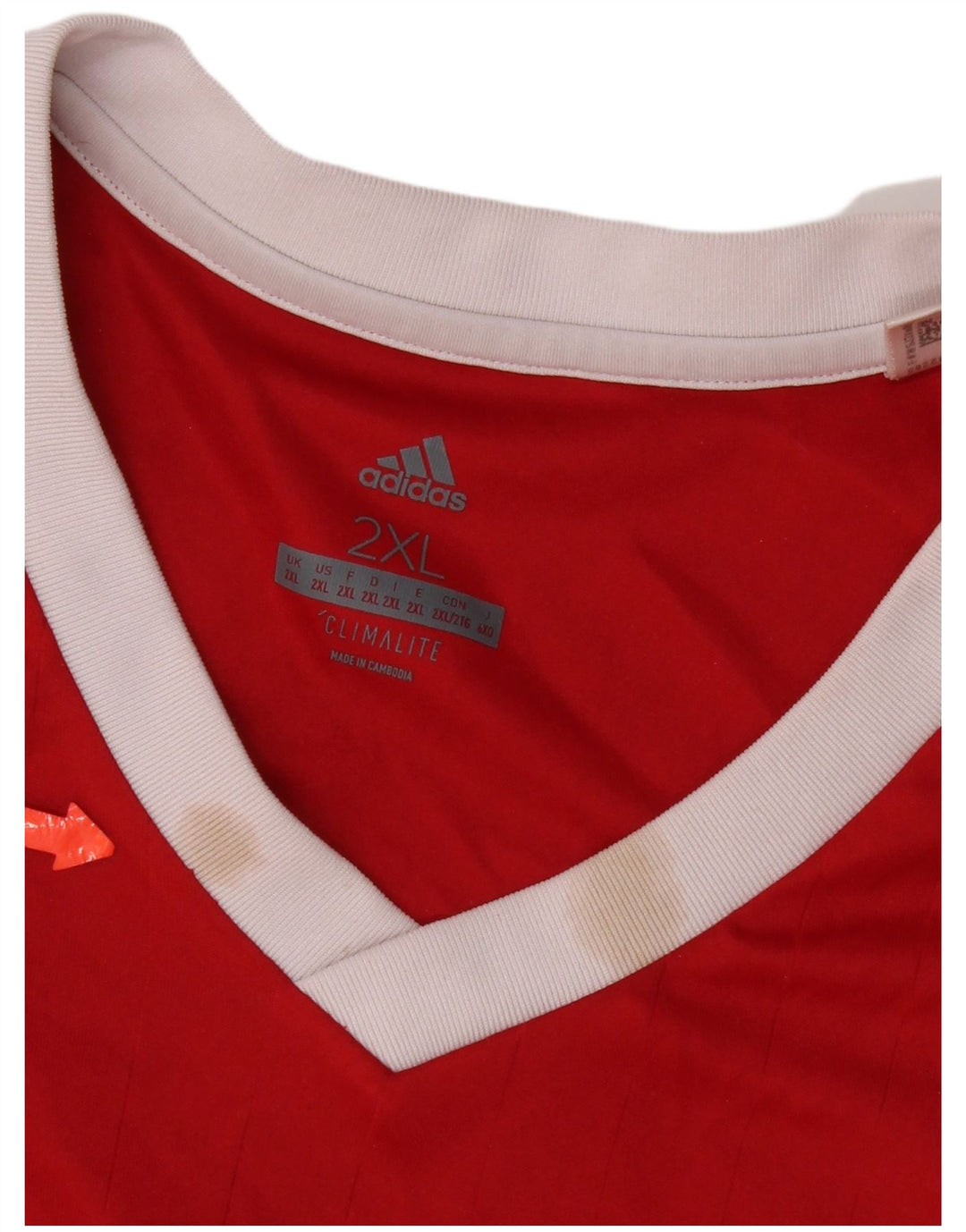 Adidas Mens Climalite Top Μακρύ μανίκι 2XL Κόκκινο Πολυεστέρας