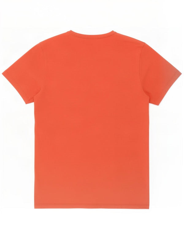 Diesel Γυναικείο γραφικό T-Shirt Top UK 14 μεγάλο κόκκινο βαμβακερό