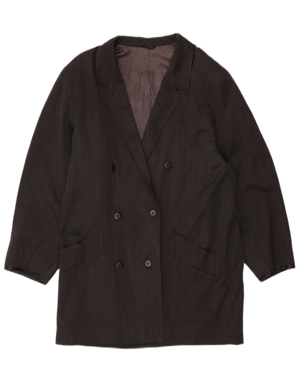 Sportmax Γυναικείο παλτό με διπλό στήθος UK 14 Medium Grey