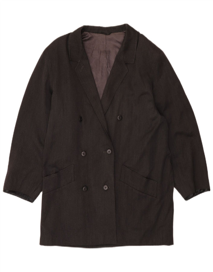Sportmax Γυναικείο παλτό με διπλό στήθος UK 14 Medium Grey