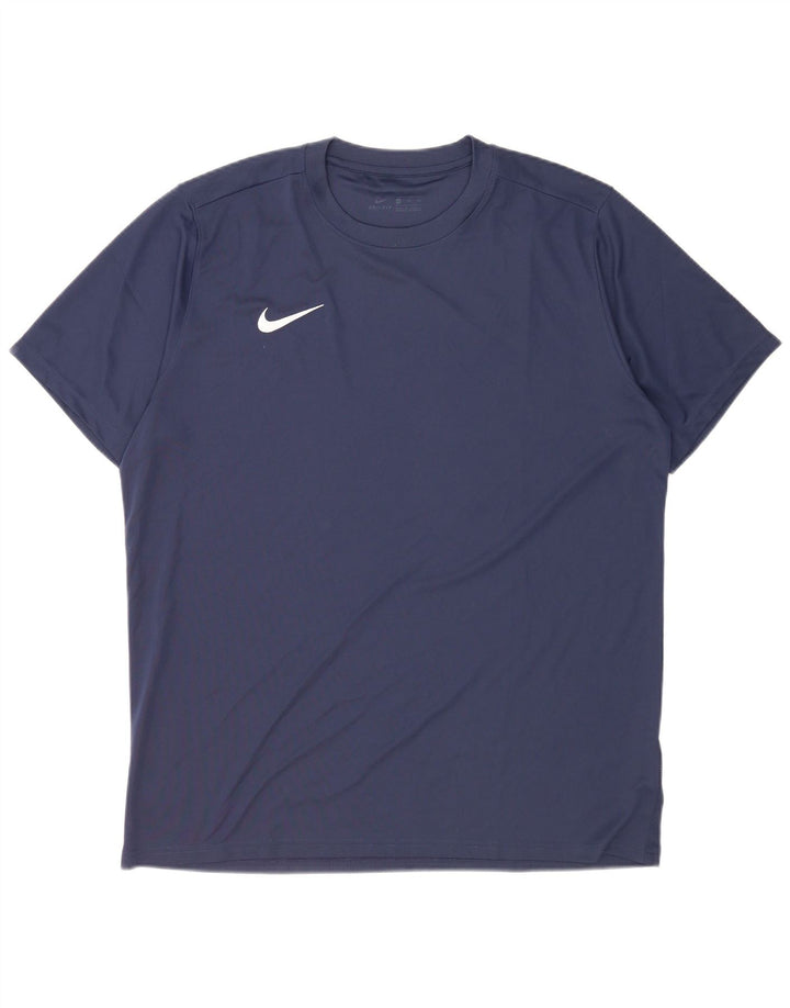 Ανδρικό T-shirt Nike Dri Fit Top 2XL Navy Blue Polyester