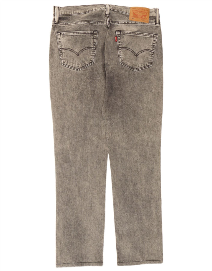 Levi's Mens 511 Slim Jeans W34 L31 Γκρι βαμβακερό