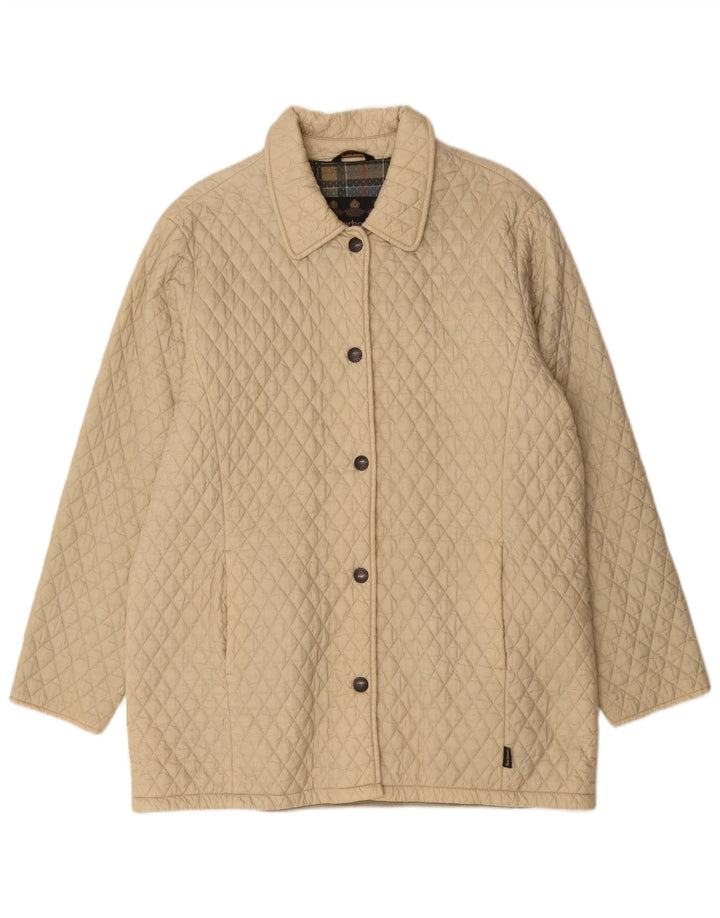 Γυναικείο καπιτονέ πανωφόρι Barbour UK 16 Large Beige Polyamide