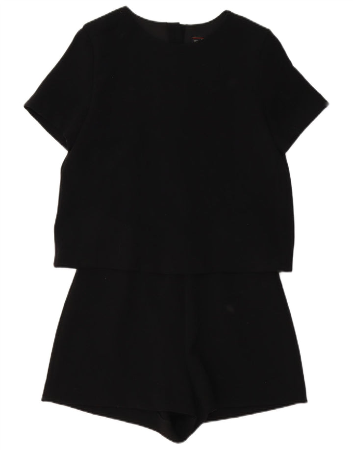 Zara Γυναικείο Playsuit UK 12 Medium Black Polyester