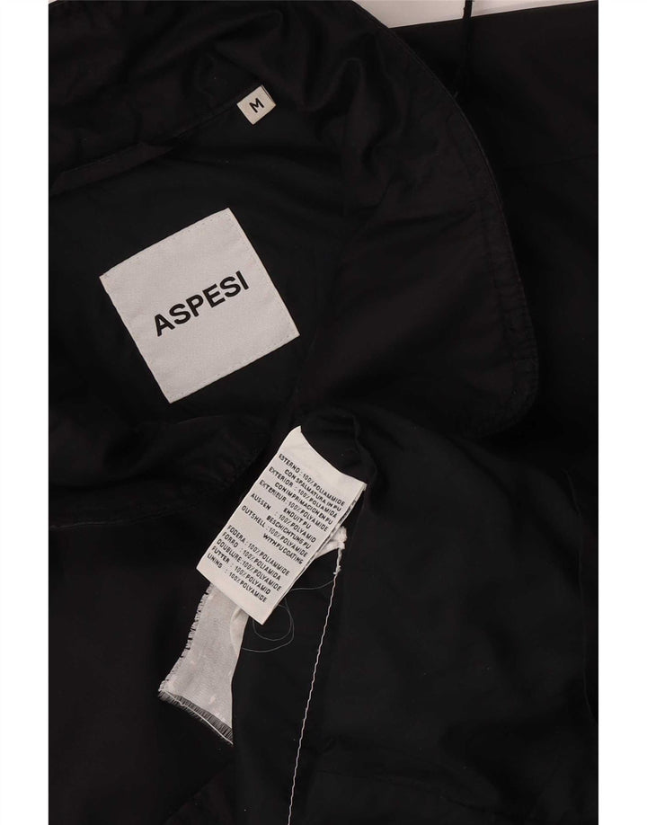 Aspesi Mens Utility Jacket UK 38 Medium Black Polyamide