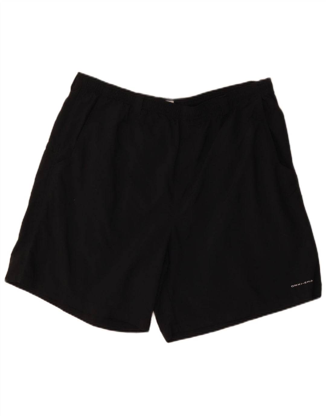 COLUMBIA Mens Omni-Shade Graphic Sport Shorts XL Black Polyester