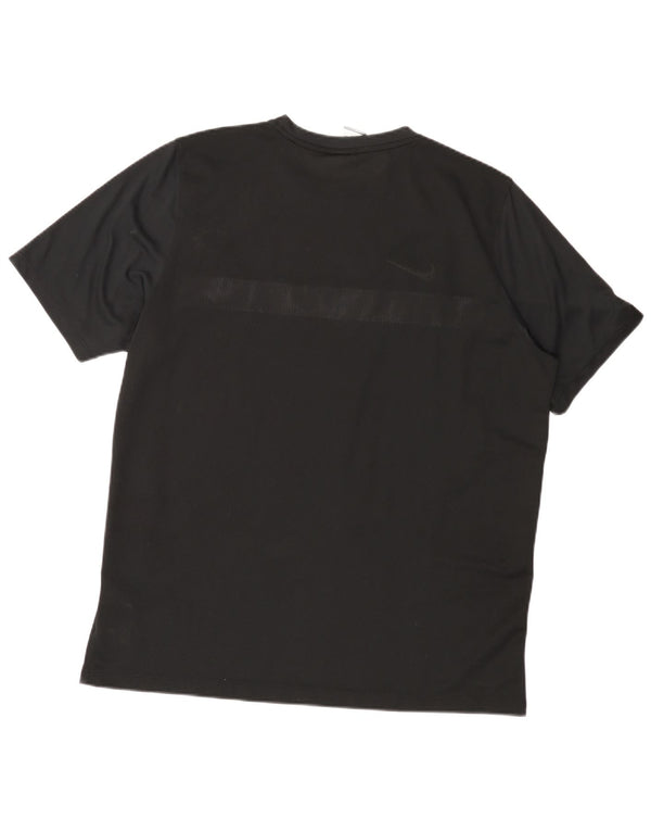 Ανδρικό T-Shirt Nike Dri Fit Top 2XL Μαύρο Colourblock Πολυεστέρας
