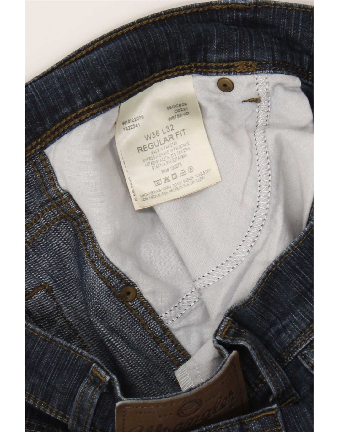 Ανδρικό τζιν ίσιο Wrangler Regular Fit W36 L32 Μπλε βαμβακερό