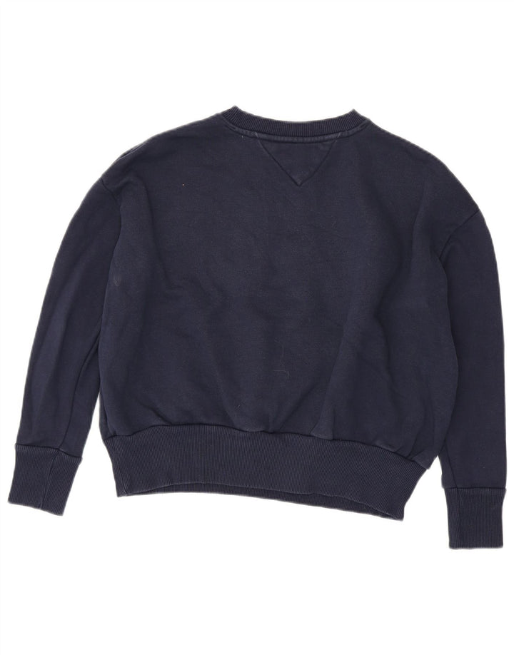 Tommy Hilfiger Γυναικεία φούτερ μεγάλου μεγέθους Jumper UK 10 Small Navy Blue