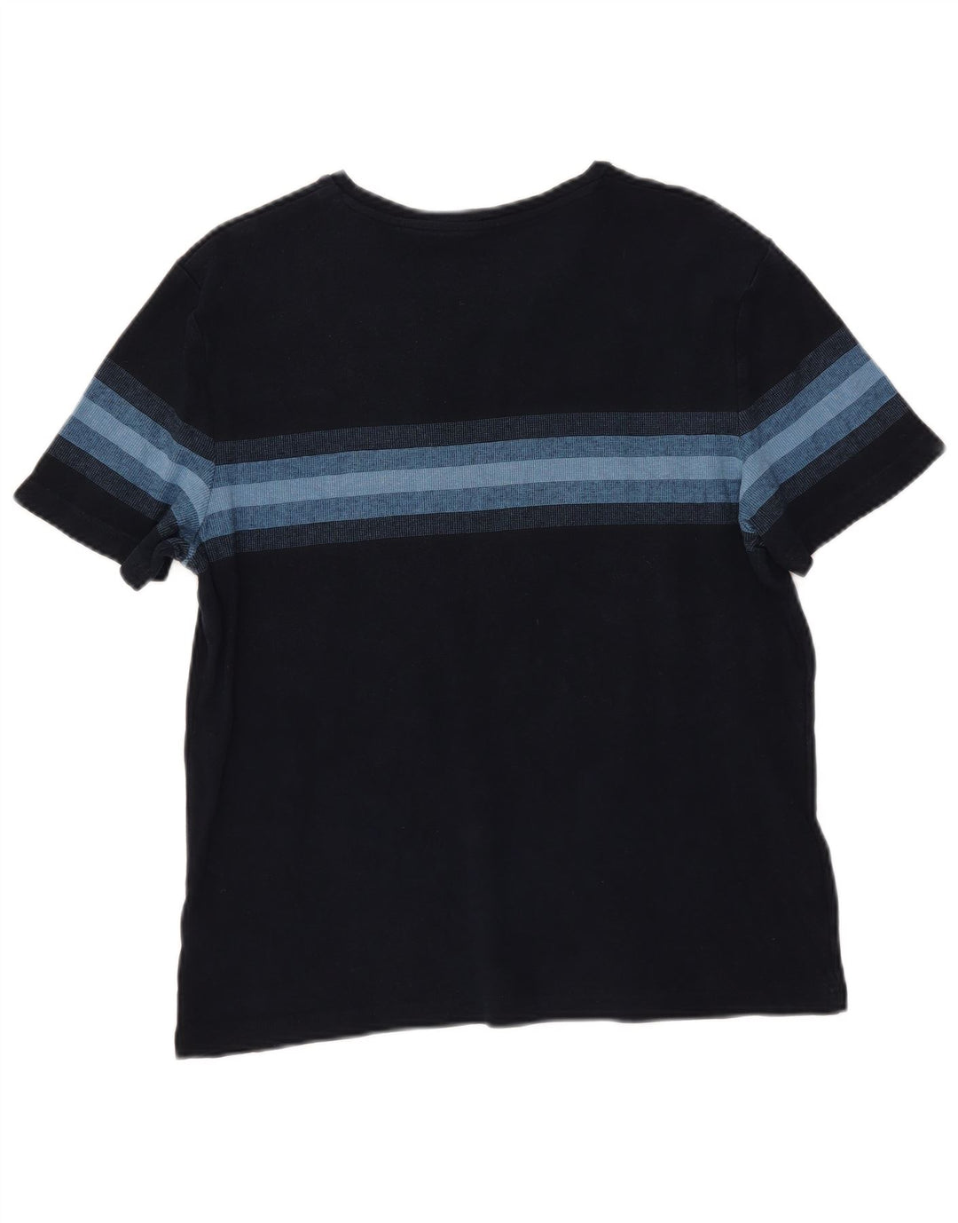 Marks & Spencer Γυναικείο T-Shirt τοπ UK 14 Medium Navy Blue ριγέ