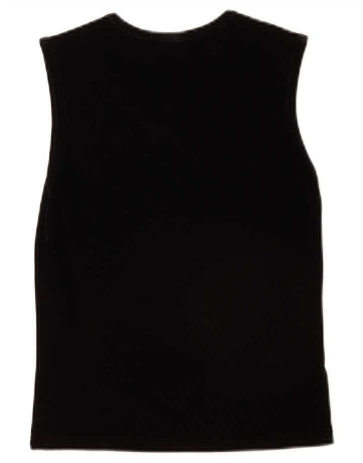 Wallis Γυναικείο Petite Velor Vest Top UK 8 Small Black Polyester
